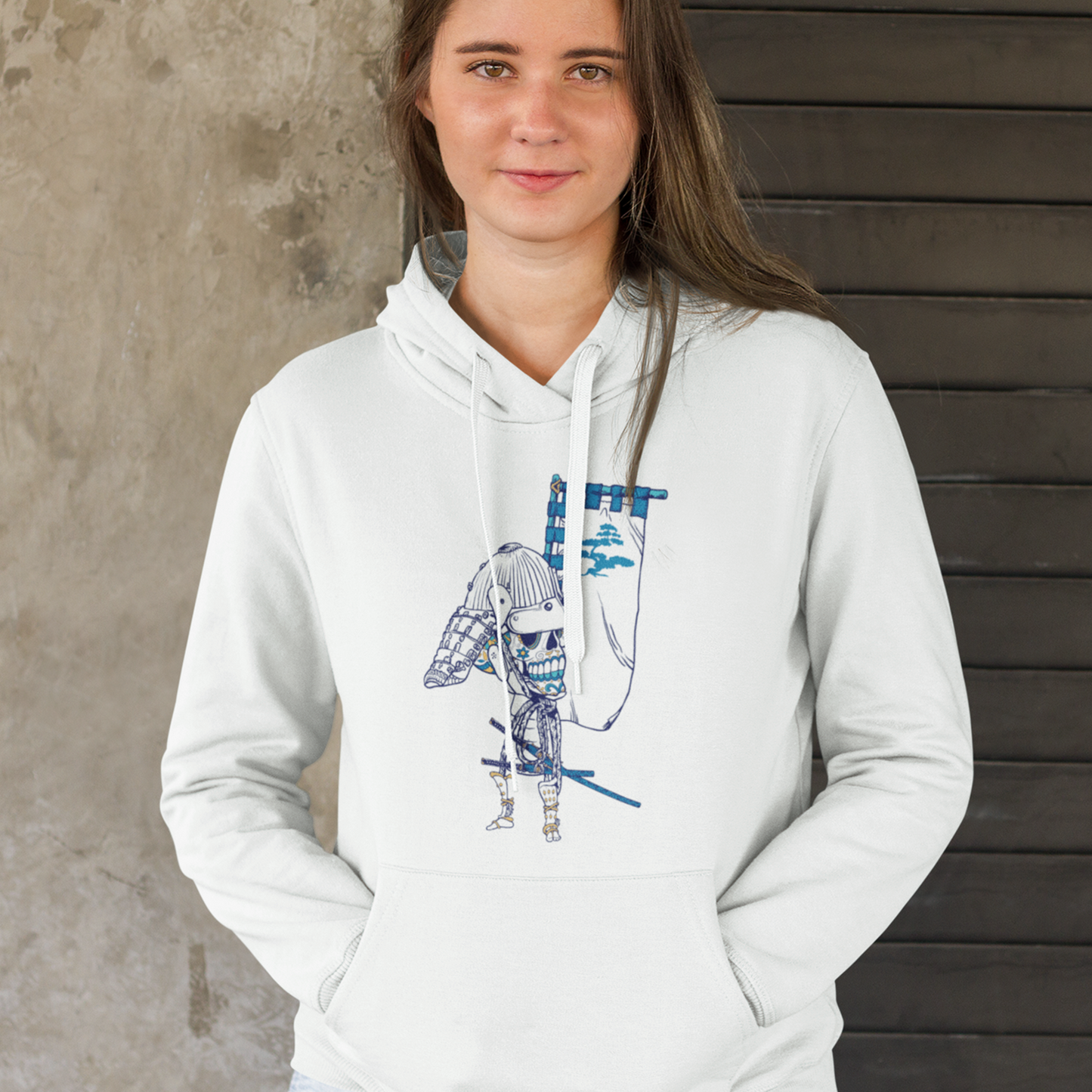 bonsai skull flag eternal samurai unisex hoodie