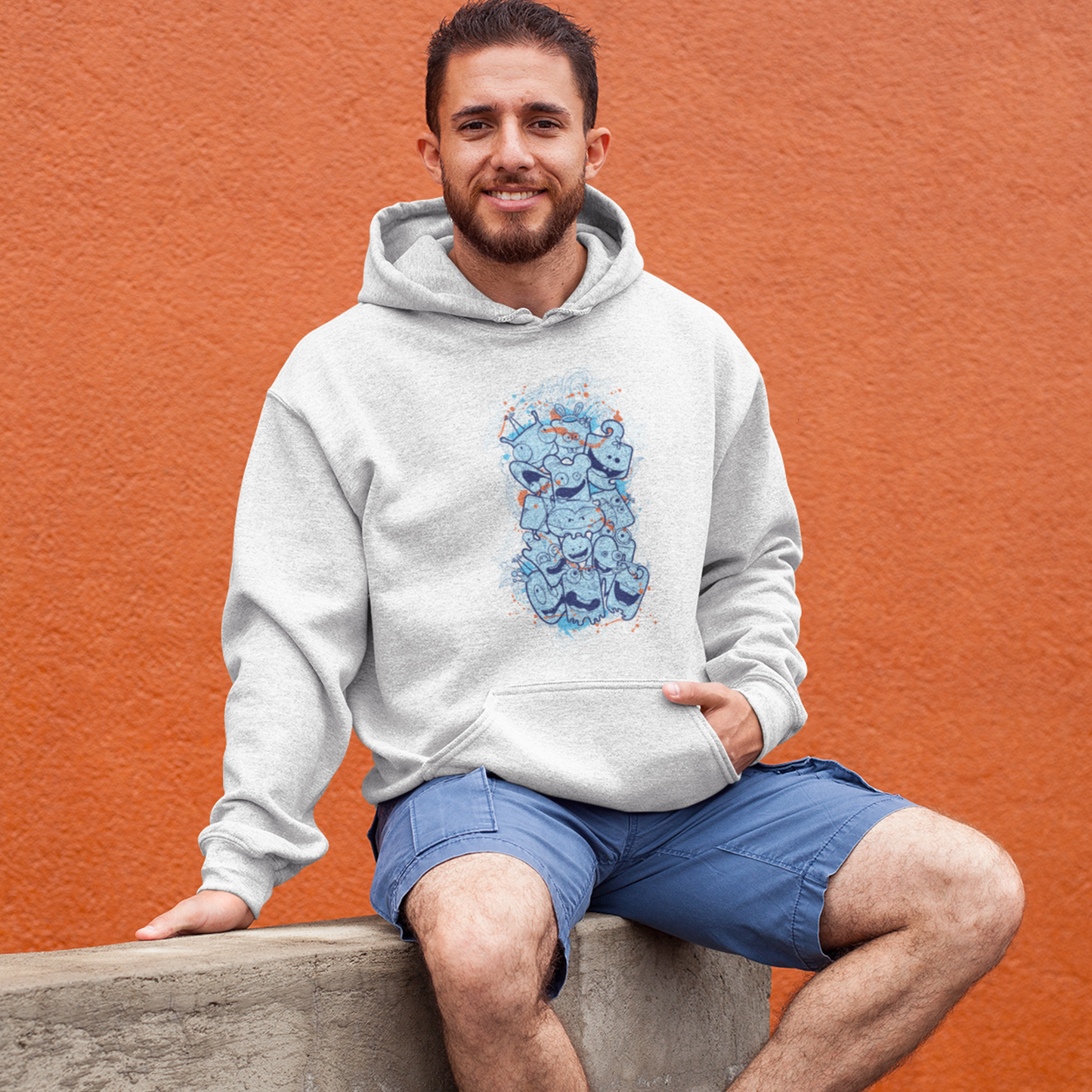 colorful cacophony unisex hoodie