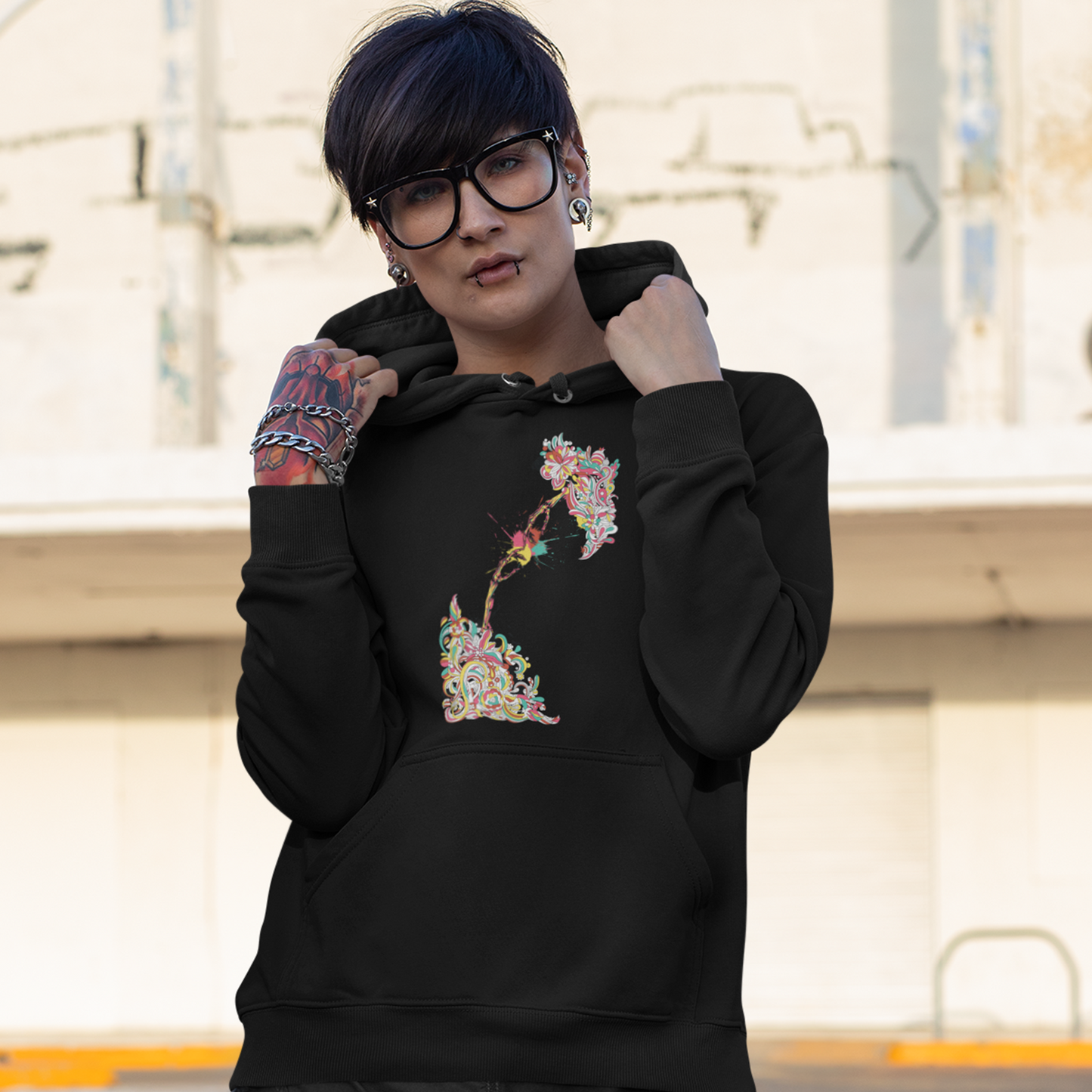 floral frenzy unisex hoodie