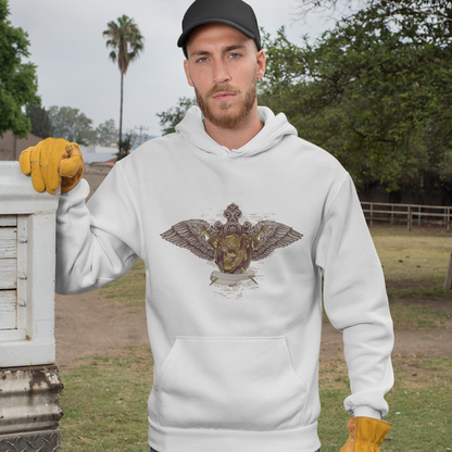 Winged Skull Emblem Unisex Hoodie