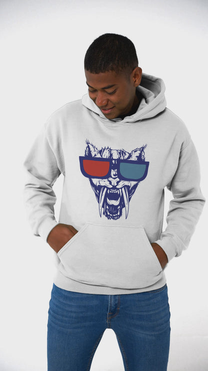 3D Wolf Vision Unisex Hoodie