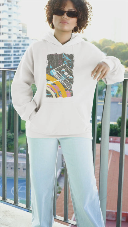 Retro Melodies  Unisex Hoodie