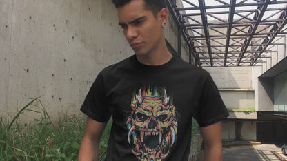 Euphonic Drip Fierce Demonic Skull Unisex classic tee