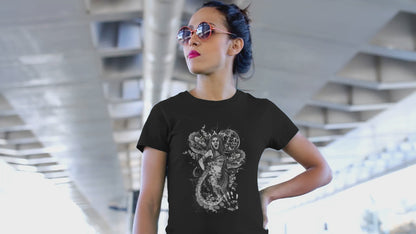 Serpentine Sovereign Greek Mythology Medusa Snake Hair Unisex classic tee