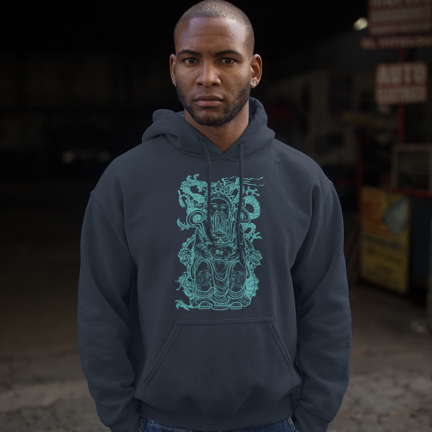 deity dragon guardian of wealth unisex hoodie