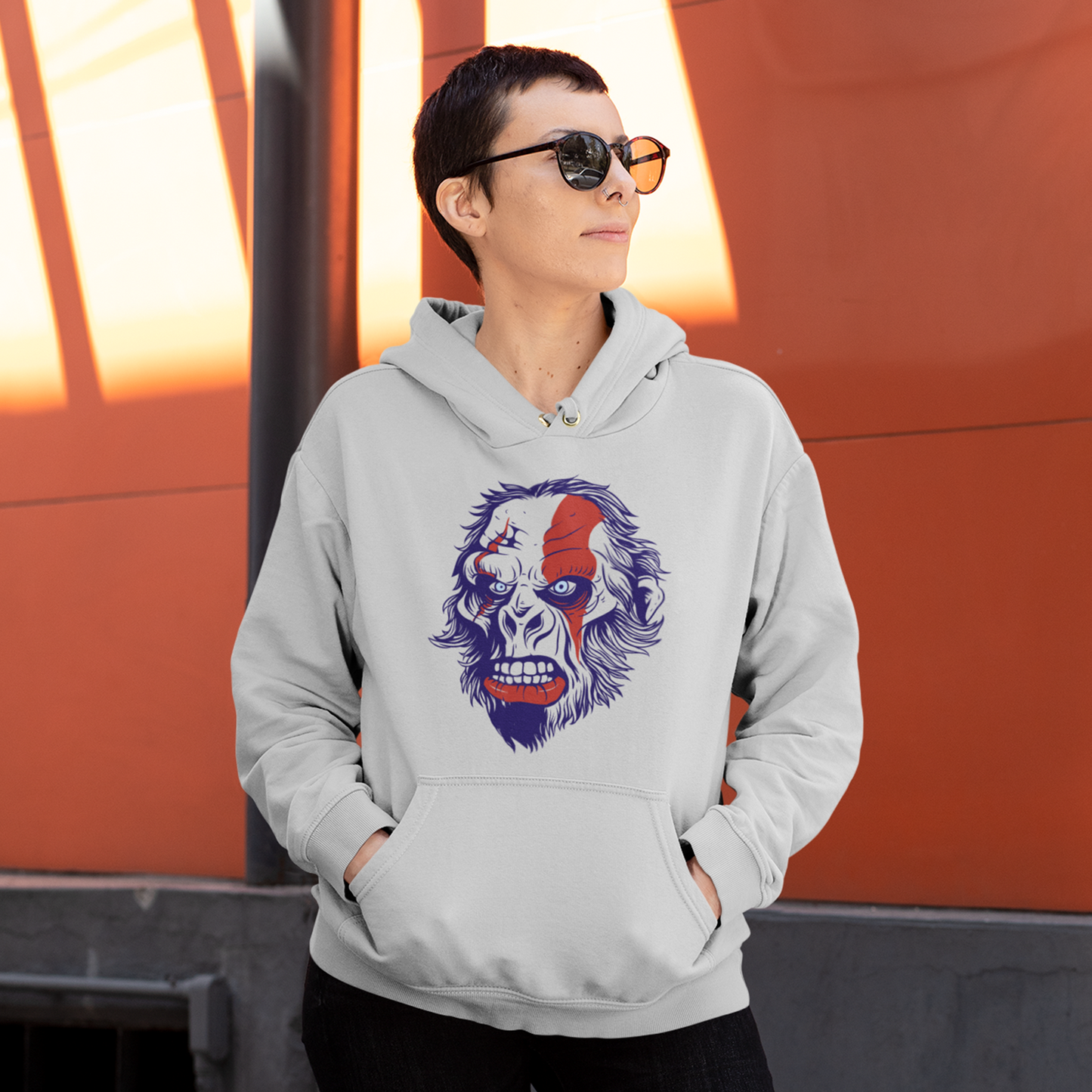 vivid visage unisex hoodie