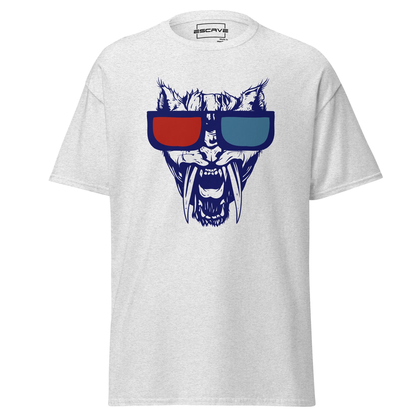 3d wolf vision unisex classic tee