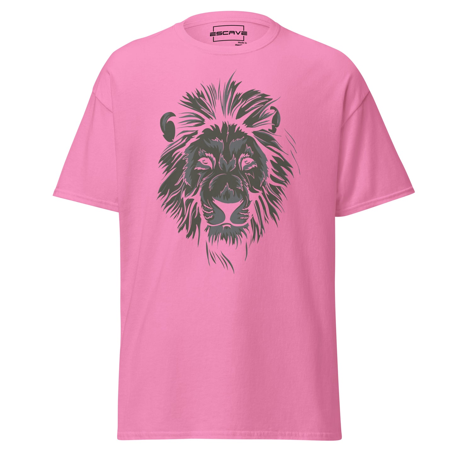 unisex classic t-shirt featuring a detailed illustration of a lion’s majestic mane, crafted from 100% cotton for breathable comfort and lasting durability.