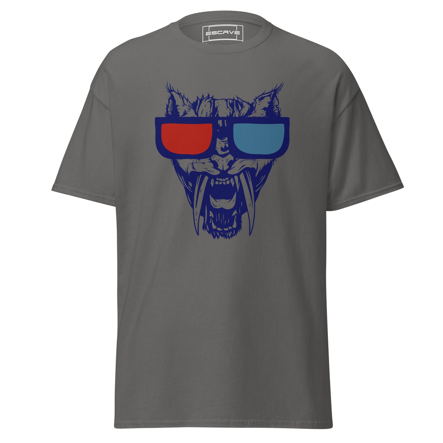 3d wolf vision unisex classic tee