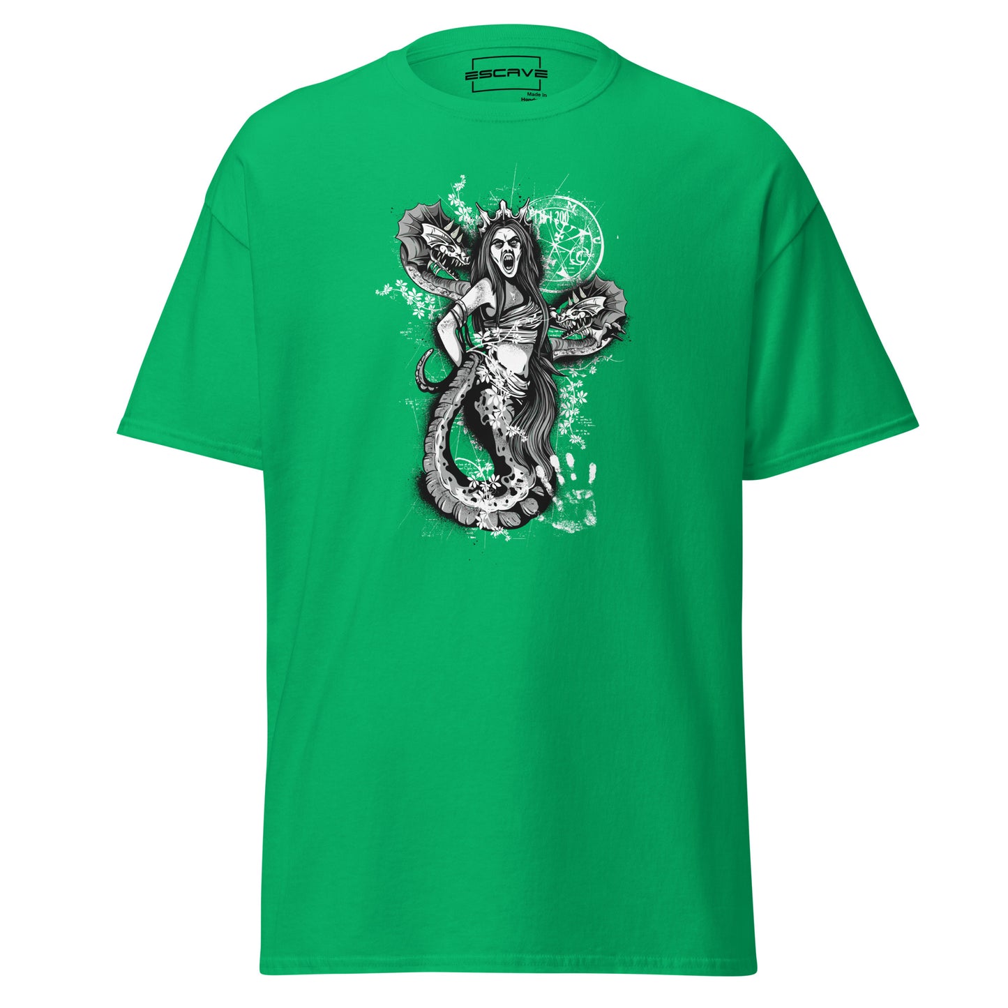 the greek mythology medusa snake hair t-shirt features the legendary medusa with intricate snake-like hair, symbolizing power and transformation. this bold design blends ancient myth with modern style, perfect for those who dare to stand out.