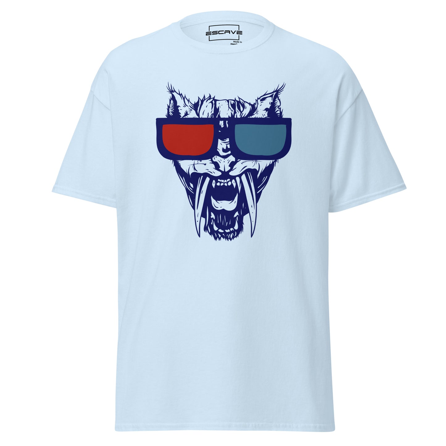 3d wolf vision unisex classic tee