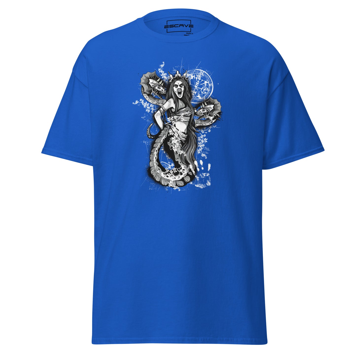 the greek mythology medusa snake hair t-shirt features the legendary medusa with intricate snake-like hair, symbolizing power and transformation. this bold design blends ancient myth with modern style, perfect for those who dare to stand out.