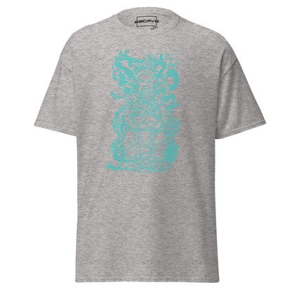 Men's T-shirt featuring a bold graphic of a Chinese king with fantasy elements, made from 100% cotton for a comfortable and breathable fit.