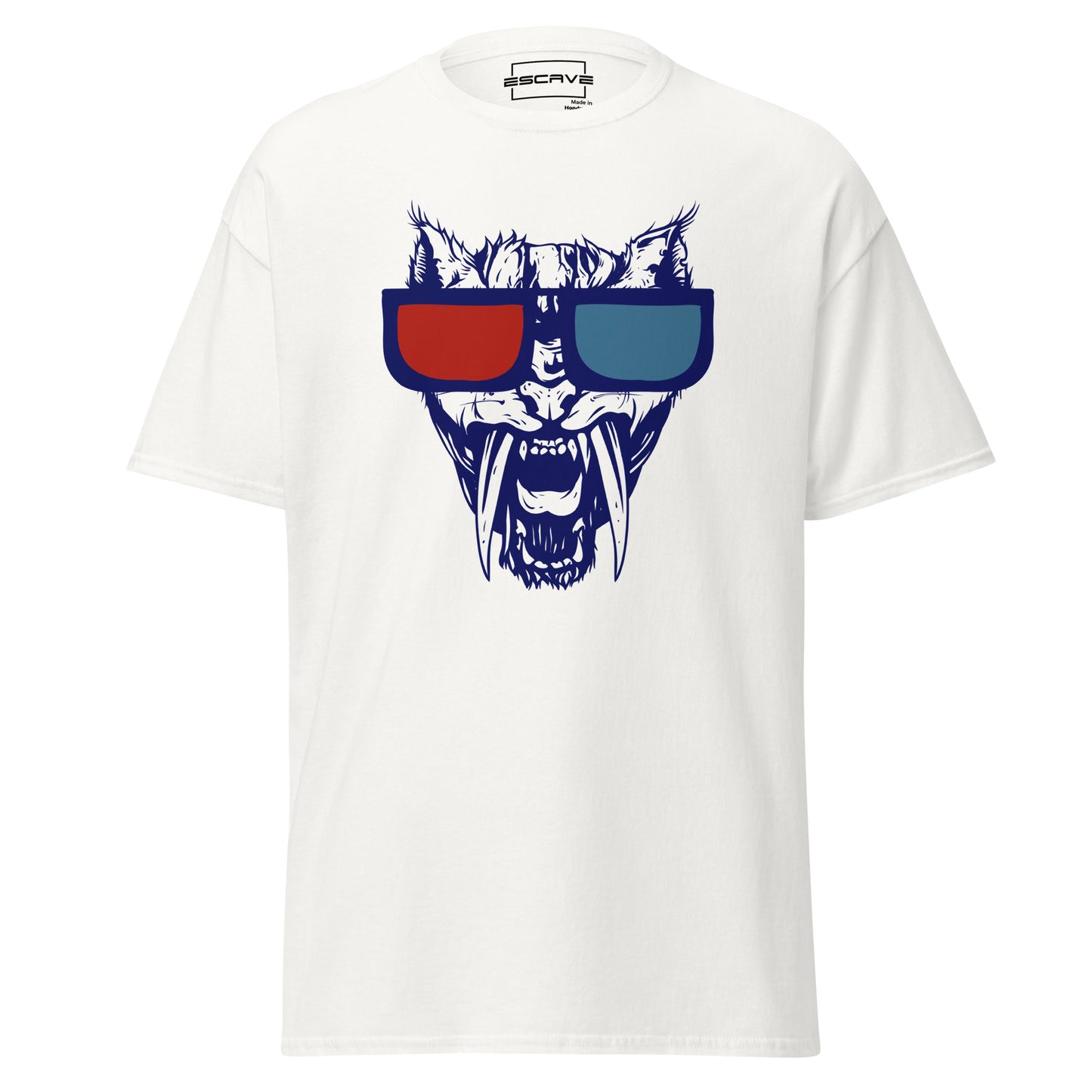 3d wolf vision unisex classic tee