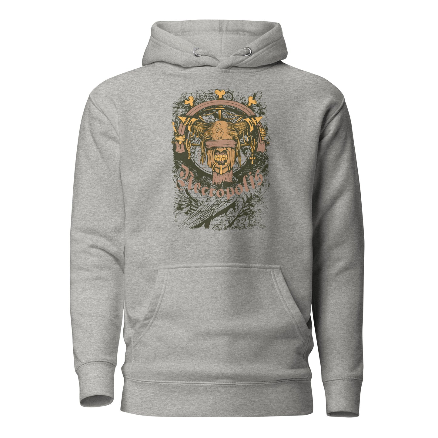 blindfolded guardian unisex hoodie featuring a bold graphic of a blindfolded figure, symbolizing courage, strength, and silent protection with dark, evocative tones and intricate details.