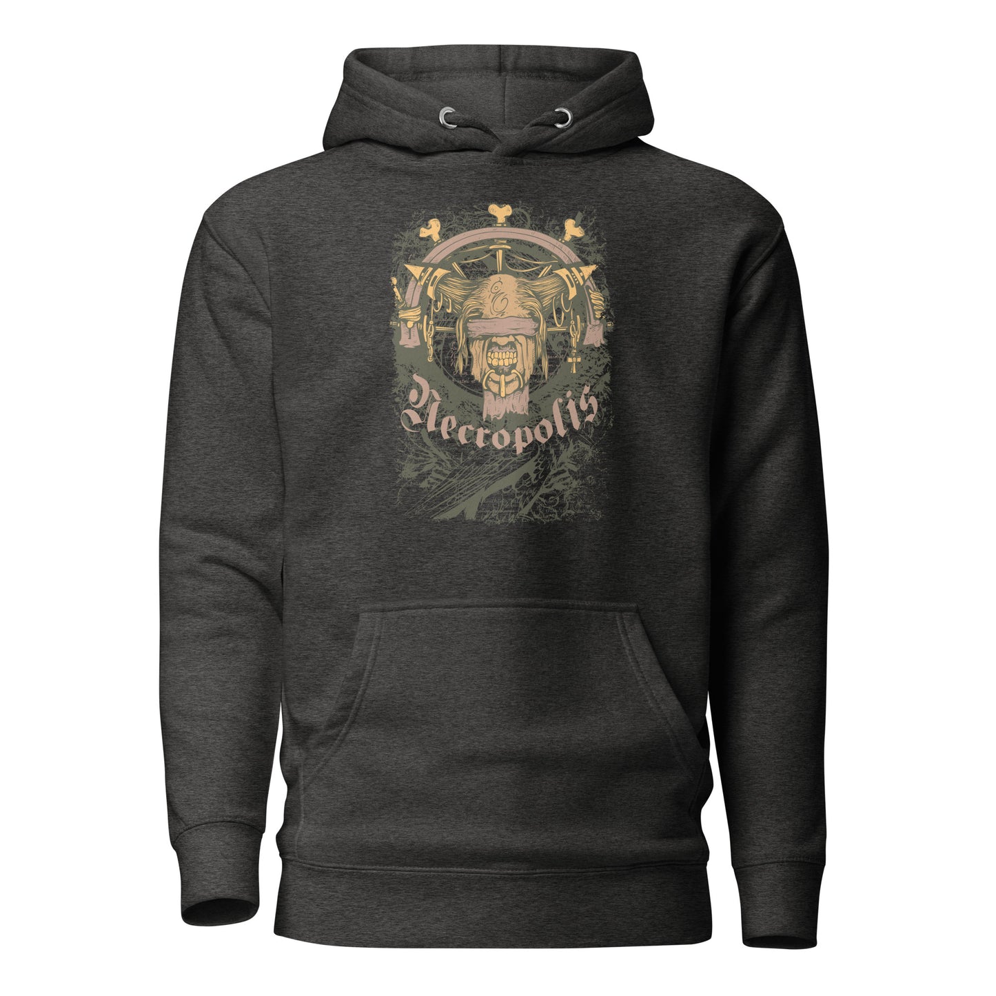 blindfolded guardian unisex hoodie featuring a bold graphic of a blindfolded figure, symbolizing courage, strength, and silent protection with dark, evocative tones and intricate details.