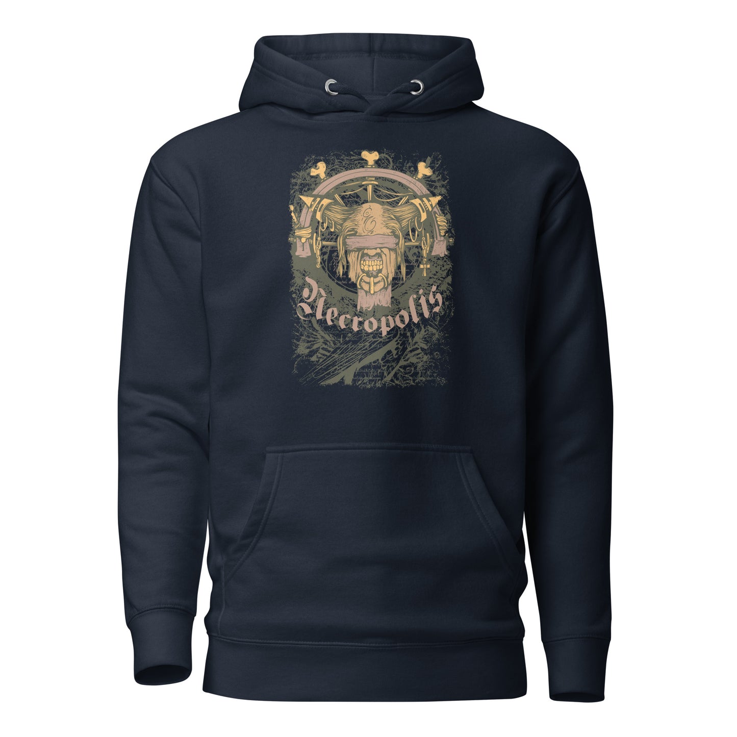 blindfolded guardian unisex hoodie featuring a bold graphic of a blindfolded figure, symbolizing courage, strength, and silent protection with dark, evocative tones and intricate details.