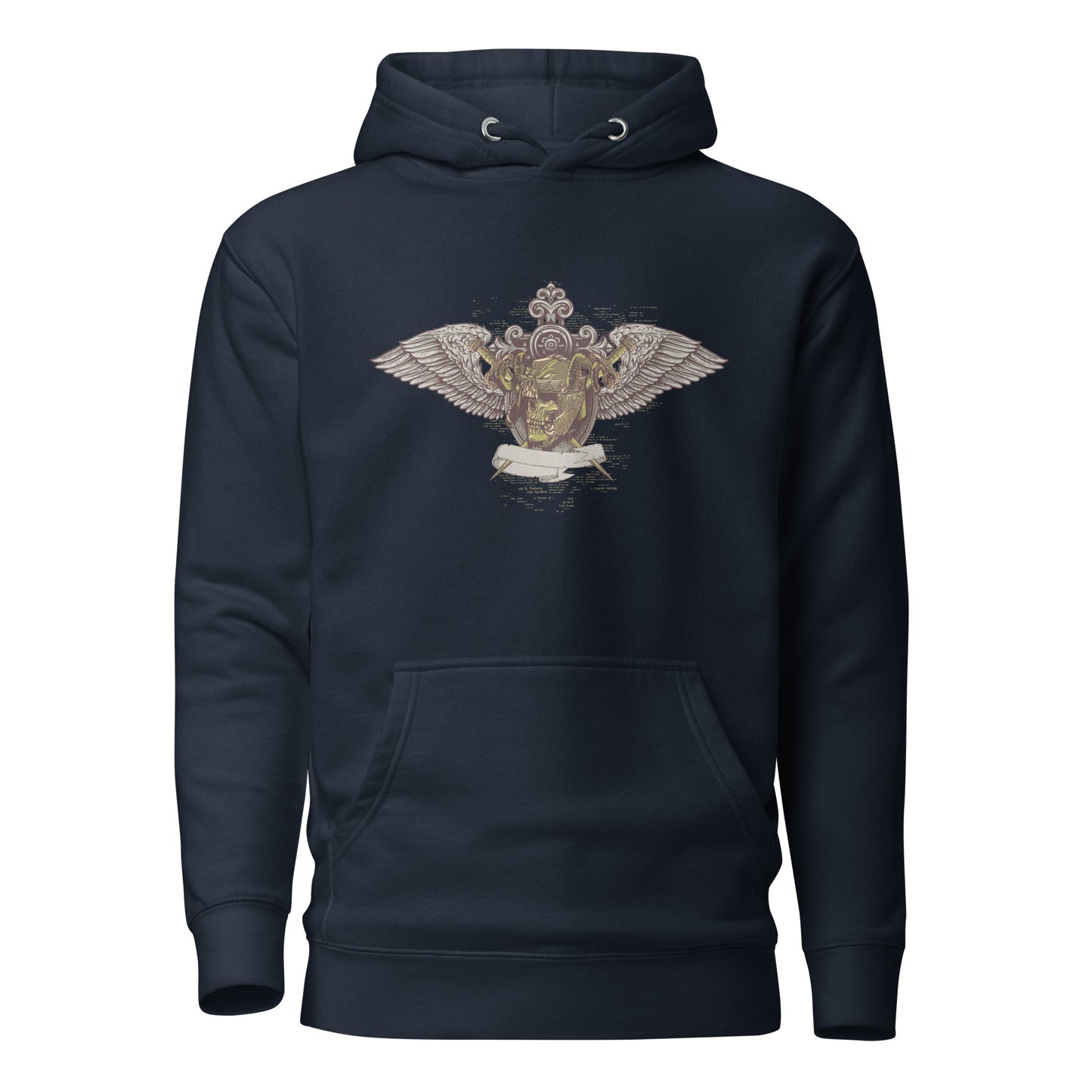 majestic wings unisex hoodie featuring intricate wing designs on the back, symbolizing strength and elegance, crafted for comfort and a versatile, stylish fit.