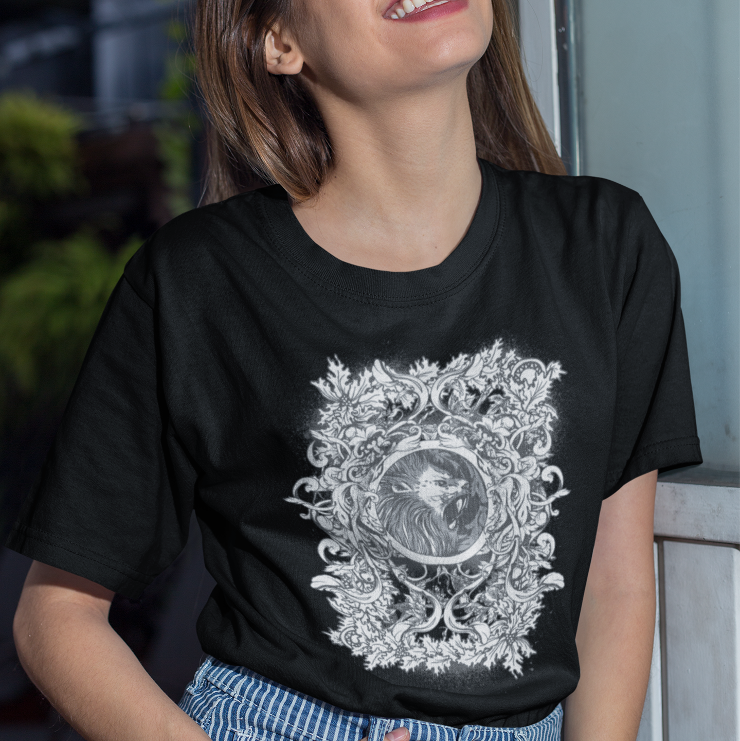 lionheart emblem horror mystical beast unisex classic tee